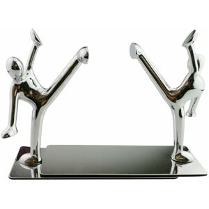 PESCE Fashion creative stainless steel decoration small humanoid bookends pair of kung fu kung fu metal shelf bookends bookends home office library