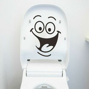 LANGRAY Pcs Smiley Toilet Stickers, Diy Funny Toilet Wall Sticker, Creative Waterproof Removable Decorations Stickers, For Toilet, Bathroom, Bathtub Door