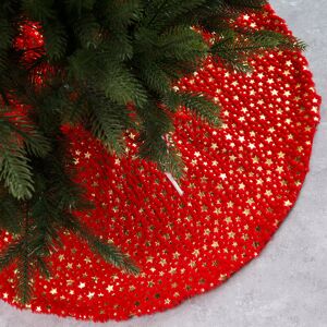 Plush Christmas Tree Skirt, Christmas Tree Skirt Snow Cover Christmas Tree Tree Skirt Christmas Tree Skirt for Groofoo Holiday Christmas Decorations