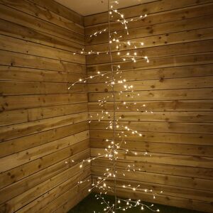 Premier Decorations - Premier 3m Outdoor and Indoor Gold Lit Branch Garland, 288 LEDs