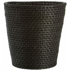 Premier Housewares - Black Rattan Waste Basket