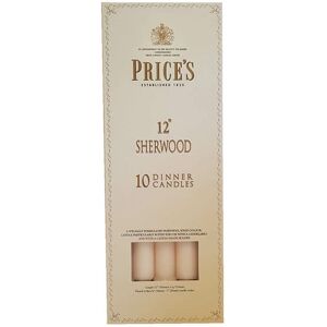 Price's - Prices 12 Sherwood Candle Ivory Pack Of 10