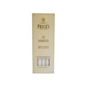 Price's - Prices 12 Sherwood Candle White Pack Of 10