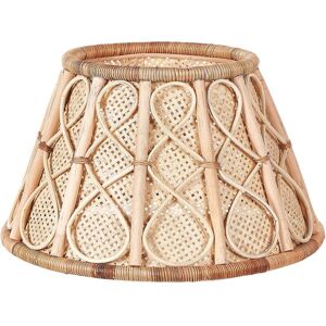 BELIANI Rattan Natural Handmade Christmas Tree Cover Trunk Round Collar Boho Xmas Accessories Indoor Avent - Natural