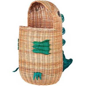 Beliani - Rattan Wicker Dragon Basket Hamper Container Natural Green Woven Accessory Cradock - Natural