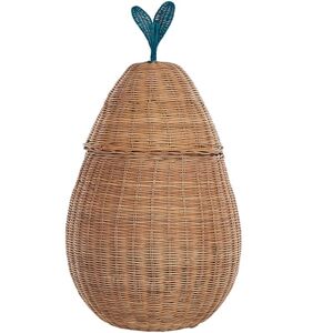 Beliani - Rattan Wicker Pear Basket Hamper Natural Woven Accessory Vagsoy - Natural