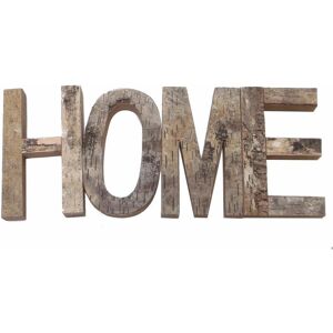 Topfurnishing - Real Bark Effect Wooden Home Word Wall Hanging Decoration Easy To Hang[Home]