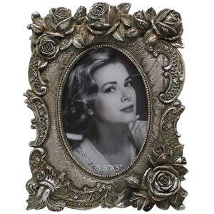 Biscottini - Set 2 Resin made antiqued gold finish W14,5xDP3xH19,5 cm sized free-standing photo holder