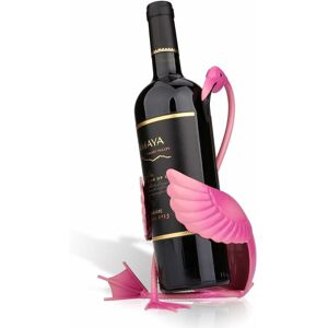 Rhafayre - Wine Rack Cute Metal Bottle Rack Sculpture Decoration Home Decor Crafts (Flamingo)