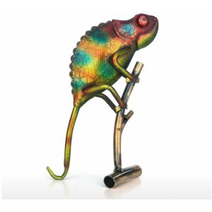 Statue and other Decorative Lizard Creative Ornament Furnishing Articles Decoration Art Metal Sculpture Gift - Rose