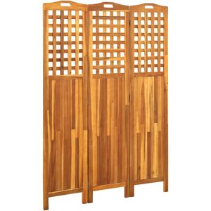 BERKFIELD HOME Royalton 3-Panel Room Divider 121x2x170 cm Solid Acacia Wood