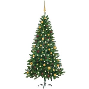 Artificial Christmas Tree with LEDs&Ball Set 180 cm Green - Royalton