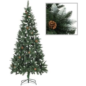 Royalton Artificial Christmas Tree with Pine Cones and White Glitter 210 cm