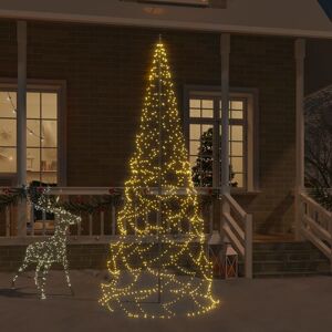 BERKFIELD HOME Royalton Christmas Tree on Flagpole Warm White 500 LEDs 300 cm