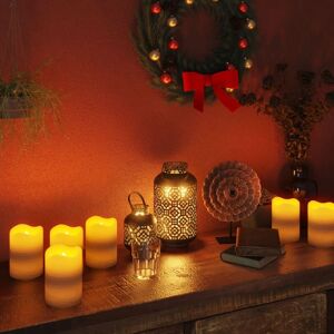 Berkfield Home - Royalton Flameless led Candles 24 pcs with Remote Control Warm White