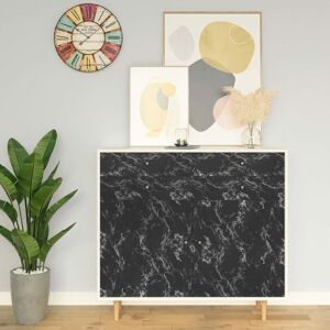 Berkfield Home - Royalton Self-adhesive Furniture Film Black Stone 500x90 cm pvc