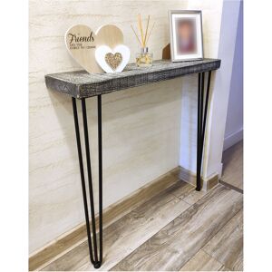 MODERIX Rustic Console Table Radiator 175mm Hairpin 3R 711mm Monochrome - Length 130cm