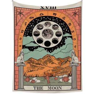 PESCE Sevenstars Tarot Tapestry The Star Tapestry Medieval Europe Divination Tapestry Wall Hanging Mysterious Tapestries for Room-70.9 in x 92.5 in