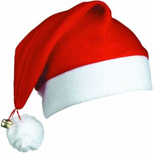 Shatchi - 12pcs Deluxe Christmas Santa Hats with Bell Xmas Eve Fancy Dress Fun Party Celebration Accessories