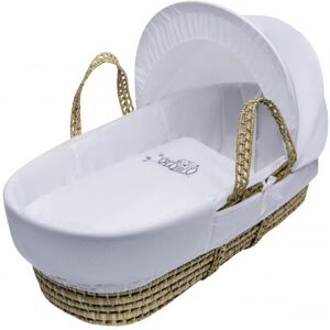 Kinder Valley - Sleepy Little Owl Palm Moses Basket With Quilt, Padded Liner, Body Surround and Adjustable Hood