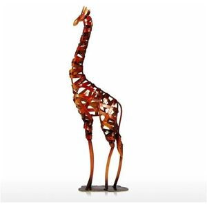 NEIGE Snow-Statue and other decorative object Metal sculpture Braided iron Giraffe Furnishing articles Crafts