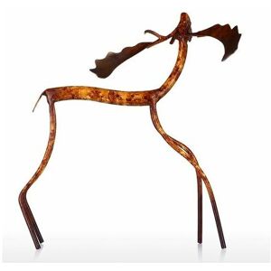 Neige - Snow-Statue and Other Decorative Raise Head Moose Iron Sculpture Home Decoration Crafts Metal Animal Sculpture