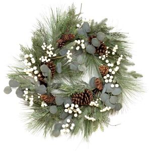 Shatchi - Snowberry & Cone's Wreath-55cm