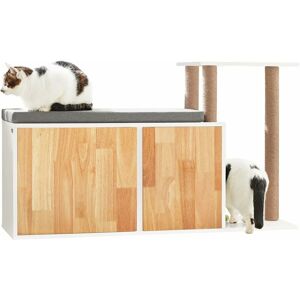 Cat Tree Cat House Shoe Cabinet,FSR135-WN - Sobuy