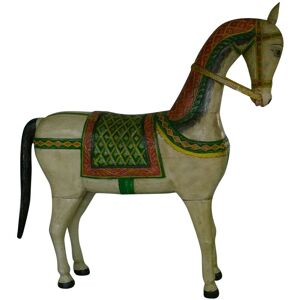 BISCOTTINI Solid wood painted w34xDP200xH210 cm sized horse