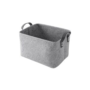 Lune - Storage basket with two handles, felt basket for toys, books, magazines