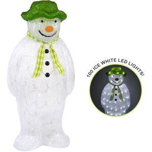 YOL - The Snowman Acrylic Figure led Lights Garden Outdoor Christmas Decoration 55cm