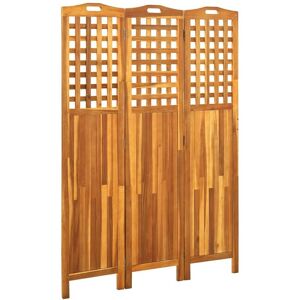 Sweiko - 3-Panel Room Divider 121x2x170 cm Solid Acacia Wood FF311878UK