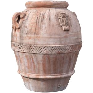 BISCOTTINI Tuscan terracotta made W110xDP110xH125 cm sized aged Tuscan jug Made in Italy