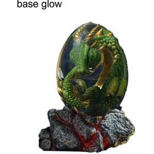 PESCE Volcano Dragon Egg With Base, Resin Volcano Dragon Egg, Table Decoration Exquisite Unique Gift green