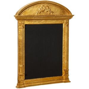 BISCOTTINI Blackboard with gold wooden frame Easel Wall-mounted blackboard writable with chalk Erasable reminder board Bar Restaurants menu