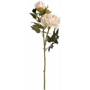 Hill Interiors - Fashion Peony Artificial Flower - Fabric/Plastic - L26 x W26 x H52 cm - White