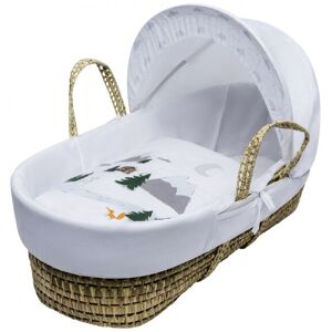 Kinder Valley - Wild in the Mountains Palm Moses Basket With Quilt, Padded Liner, Body Surround and Adjustable Hood