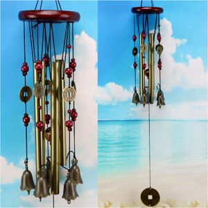 TINOR Wind Chimes for Garden Decorations, Chinese Lucky Metal Bell Wind Chimes Garden Ornaments Outdoor Clearance