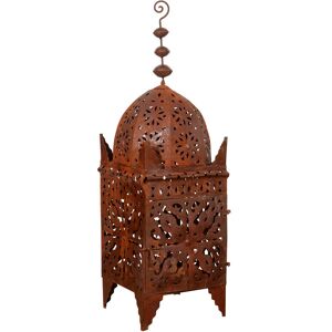 BISCOTTINI Wrought iron lanterns 100x30x30 cm Large indoor outdoor lantern Candle holder lantern Large antique lantern Applique