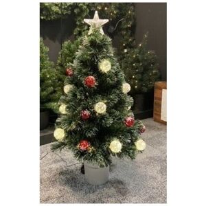 Kaemingk Xmas Decoration -Lumineo Londen 90cm Fibre Optic LED Indoor Christmas Tree