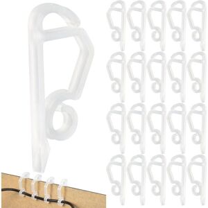 100 Pack Gutter Hooks for Hanging Christmas Wreaths for Indoor and Outdoor Lights, Universal Use Ymyny
