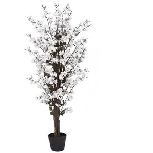 Leaf 120cm Artificial White Blossom Tree