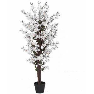 Leaf 120cm Artificial White Blossom Tree