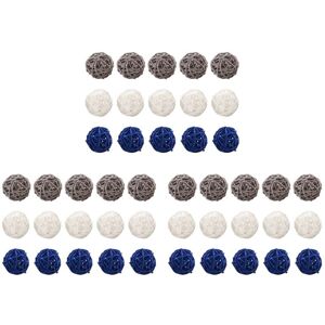 TLILY 45 Pieces Rattan Balls Decorative Ball Orbs Vase Fillers Table Decor, for Ceiling Vine Decorations