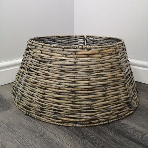 Samuel Alexander - 48/70cm kd Willow Christmas Tree Skirt Wicker Rattan- Large Natural