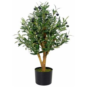 Leaf 65cm Luxury Artificial Olive Tree Bush - Premium Range