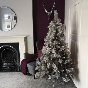 Samuel Alexander - 6ft (180cm) Premier Snow Fir Grey pvc Christmas Tree with 587 Cashmere Tips