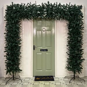 Samuel Alexander - 8ft (2.4m) Indoor Outdoor Artificial Christmas Tree Arch in Green