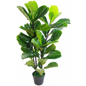 Leaf - 90cm (3ft) Large Artificial Fiddle Fig Tree Ficus Lyrata Plant