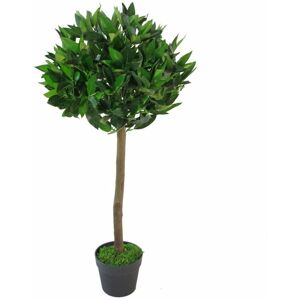 Leaf - 90cm Design uk Artificial Realistic Bay Laurel Topiary Ball Tree